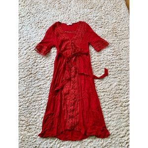 Free People kimono style beachy summer dress